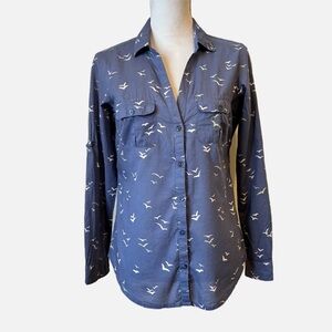 Columbia Performance Fishing Gear PFG Birds Button Down Shirt Small